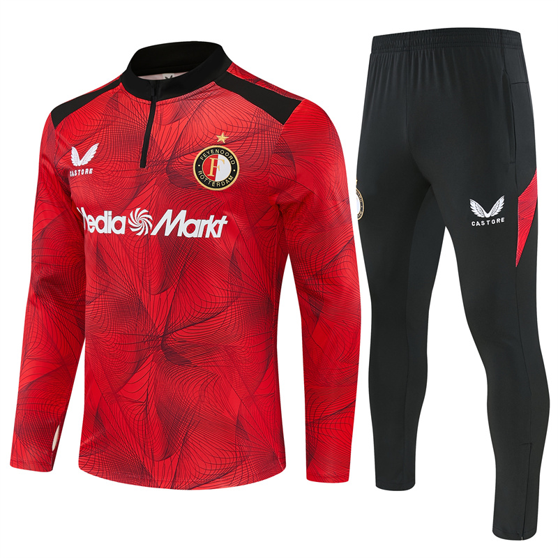 Fato de Treino Feyenoord 26/27 Preto e Vermelho Camuflagem | S a 2XL