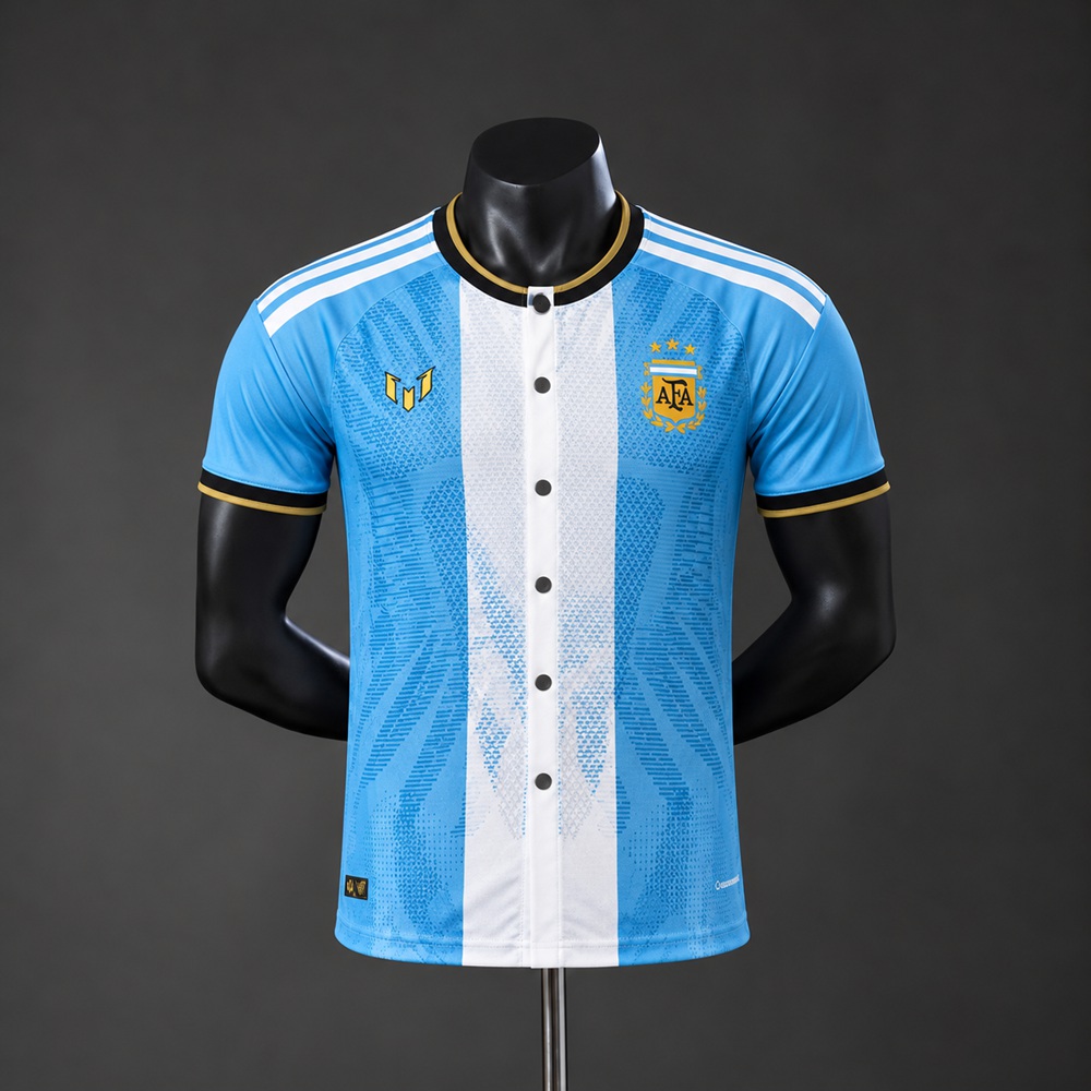 Camisola Argentina 2026 Blue Commemorative Edition Baseball Player Version | S a XXL