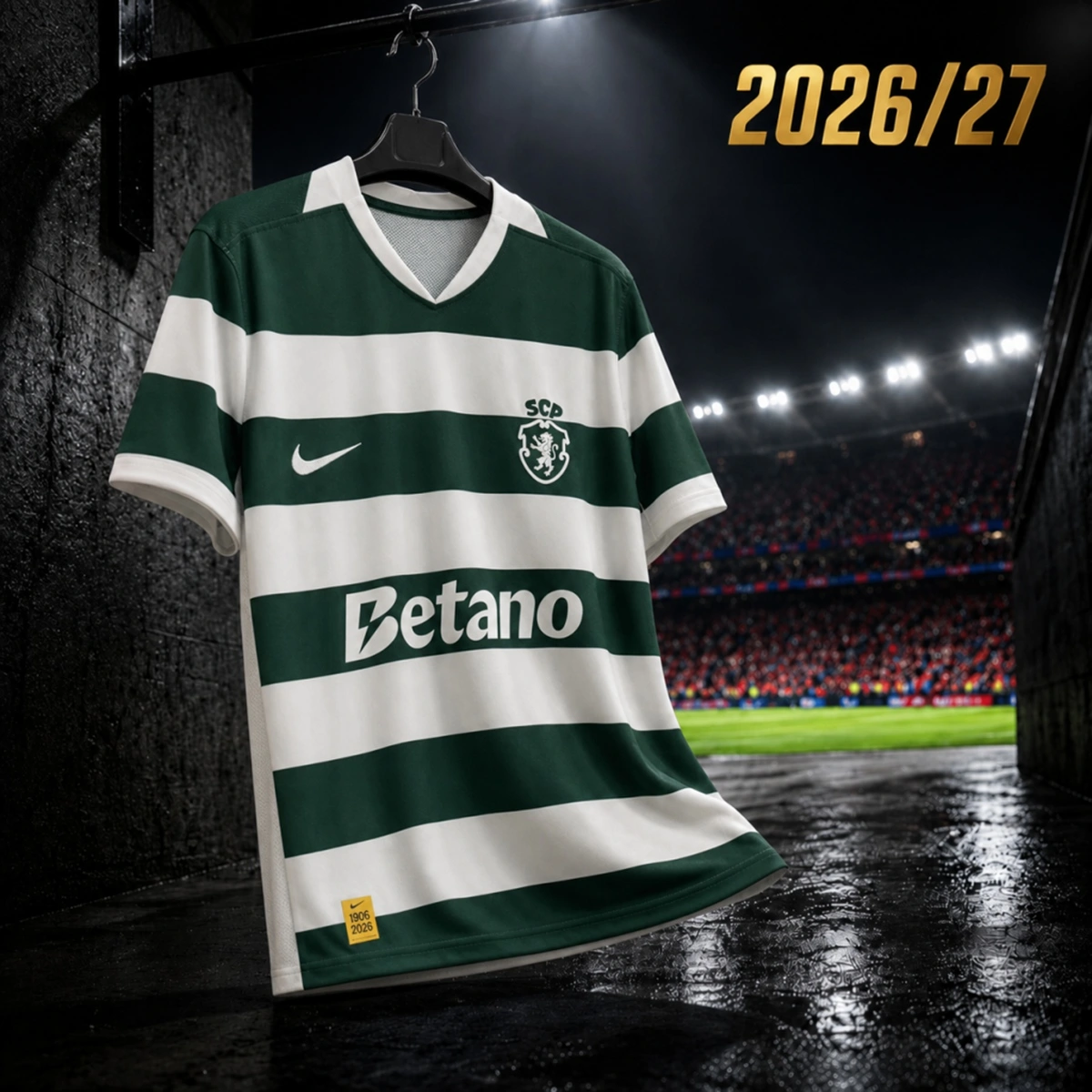 Camisola Sporting CP 2026/27 Principal – Versão Adepto – S ao 4XL