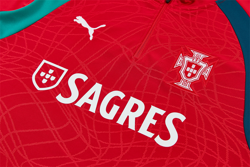 Fato de Treino Portugal 2026/27 Vermelho &mdash; Conjunto Completo S&ndash;2XL