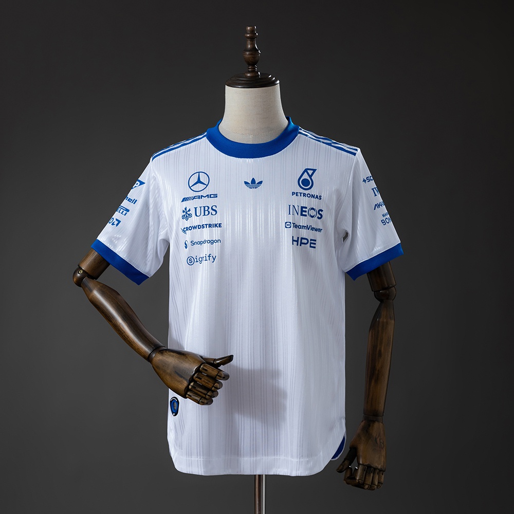 T-shirt Mercedes F1 2026 Player Version | Branca S–5XL