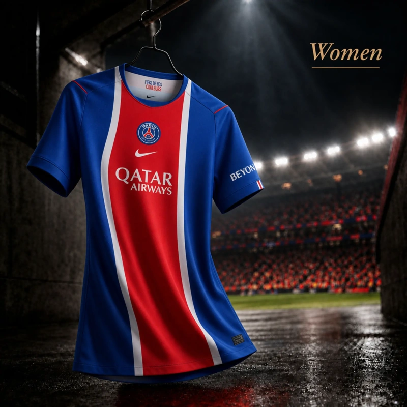 Camisola Feminina PSG 2026/2027 – Versão Adepto - S ao 2XL