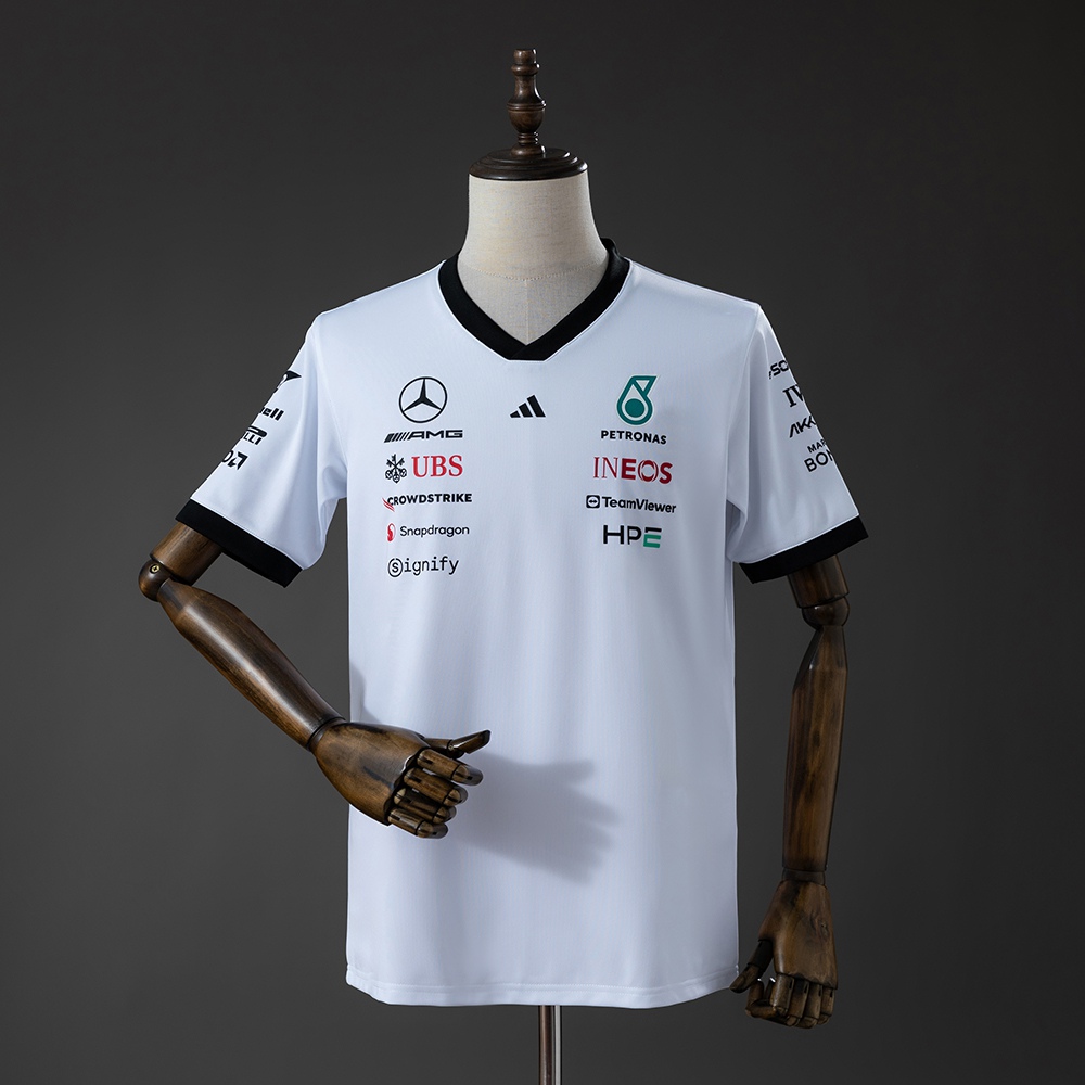 T-shirt Mercedes F1 2026 | Branca Tamanhos S–5XL