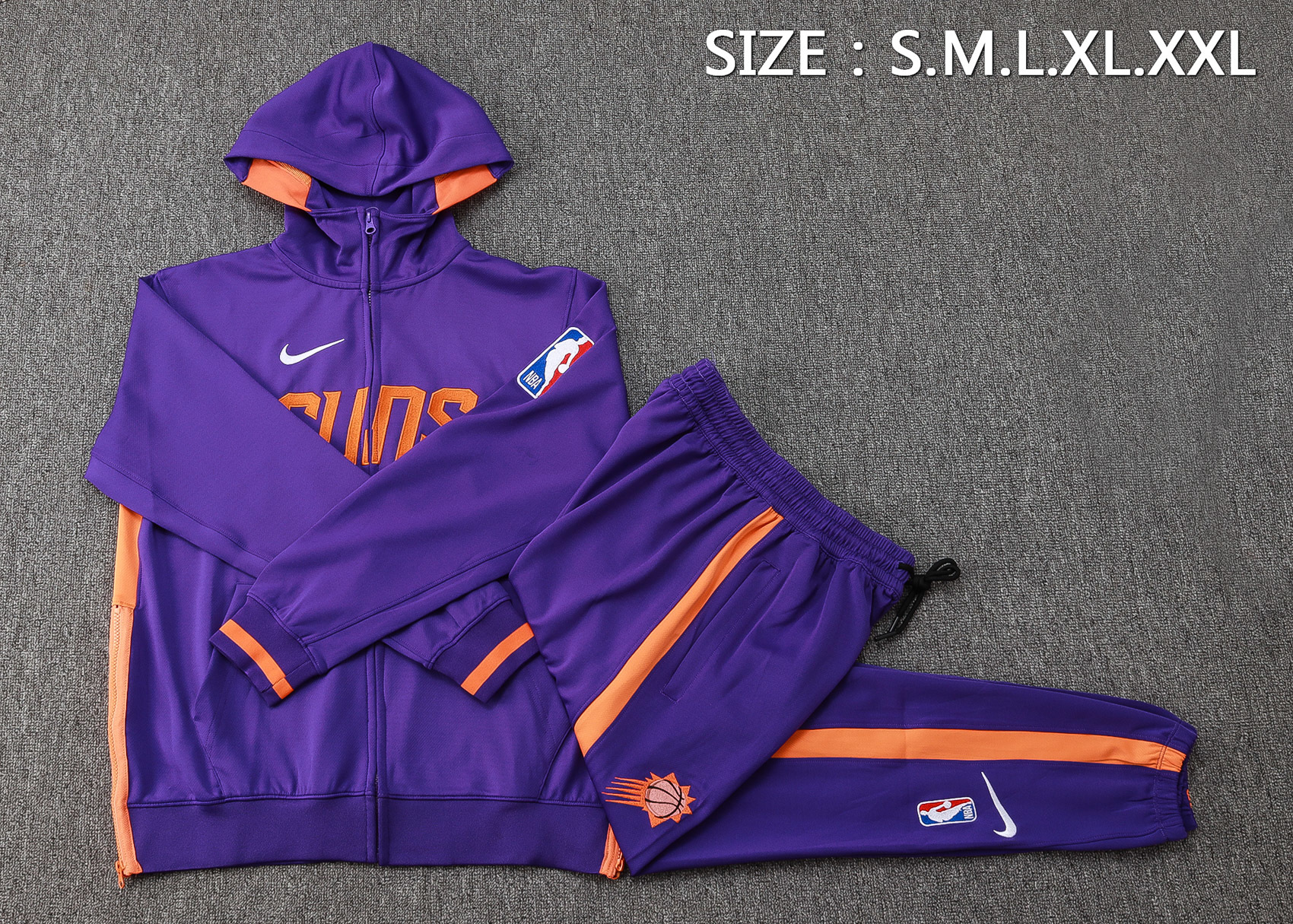 Fato de Treino Phoenix Suns NBA com Capuz Roxo - S ao 2XL