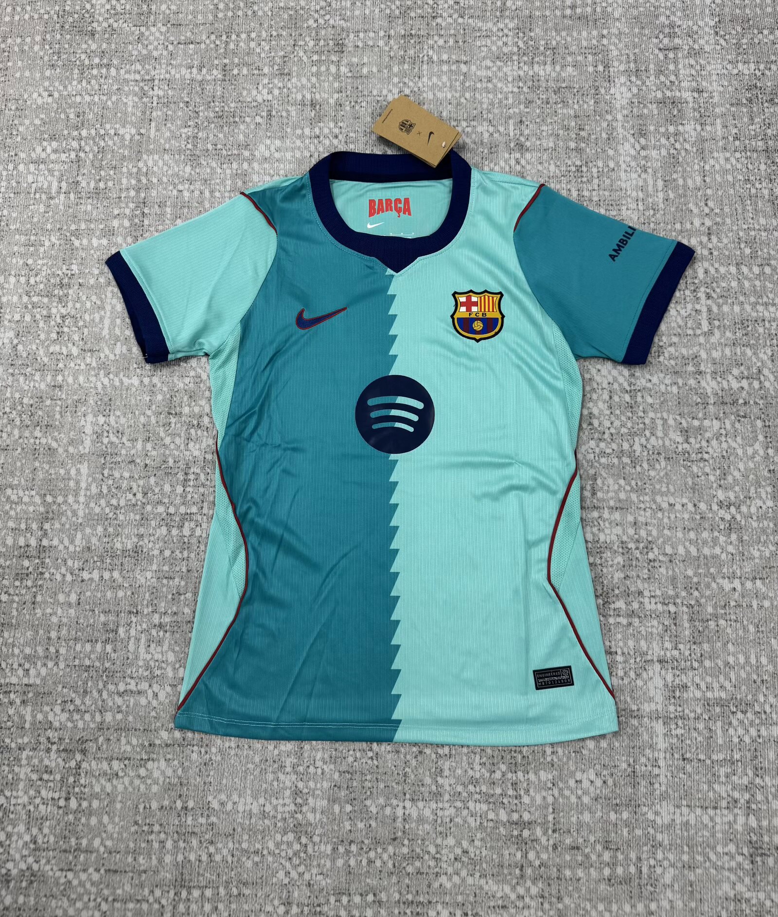 Camisola Feminina 2026/27 Barcelona Third – S ao 2XL 🔵🟢