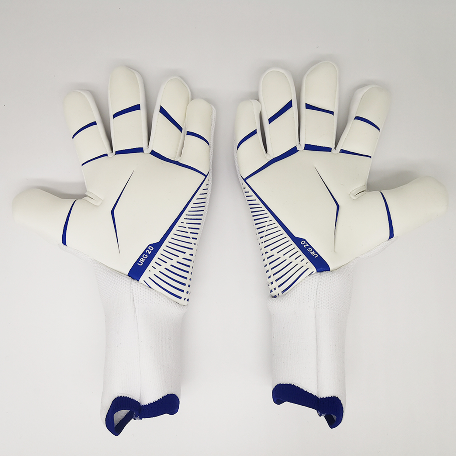 Luvas de Guarda-Redes A22 Azul-Branco | Tamanhos 5 a 10 (15cm a 21cm Palma)