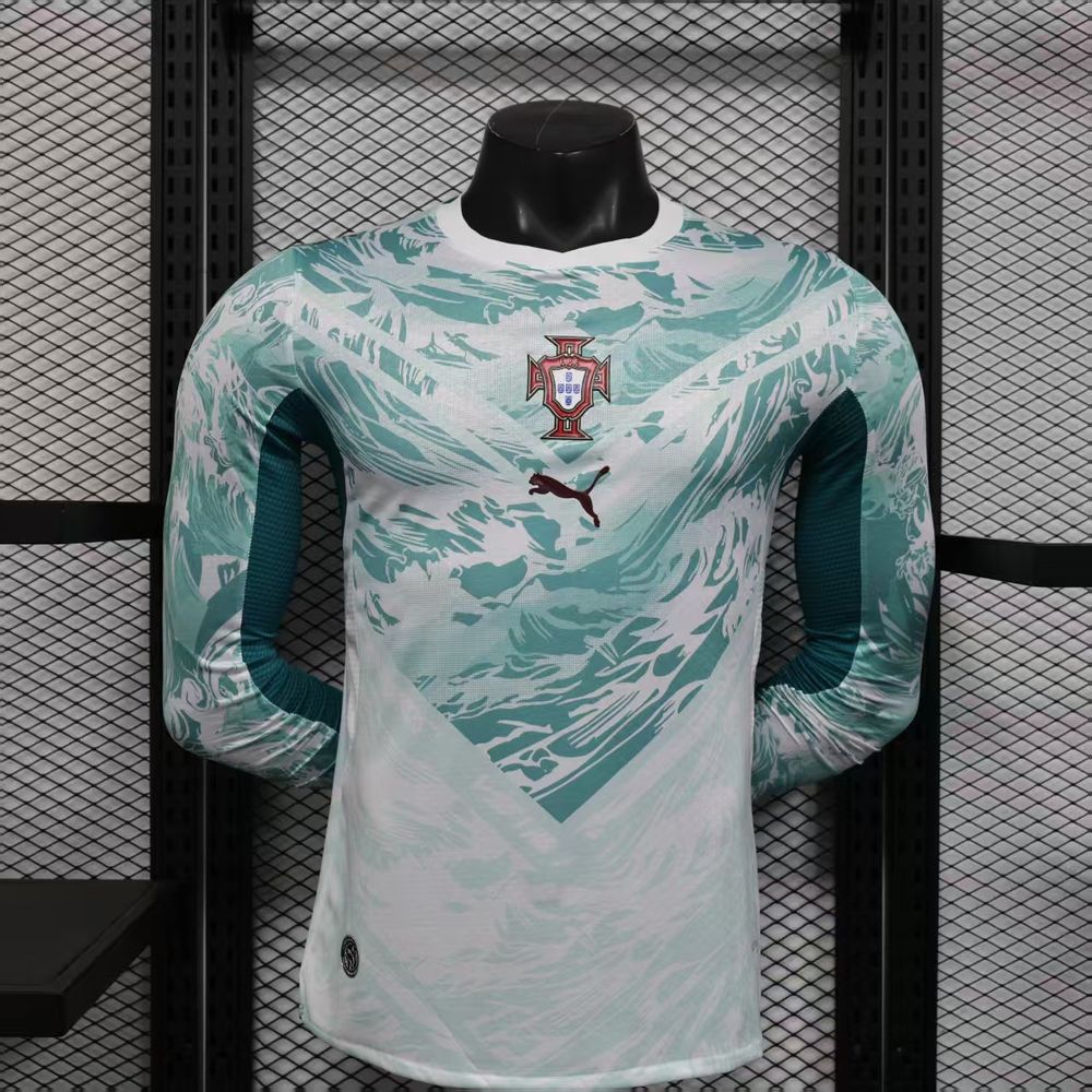 Camisola Portugal Mundial 2026 – Manga Comprida – Alternativa – Versão Jogador – S ao 2XL 🇵🇹