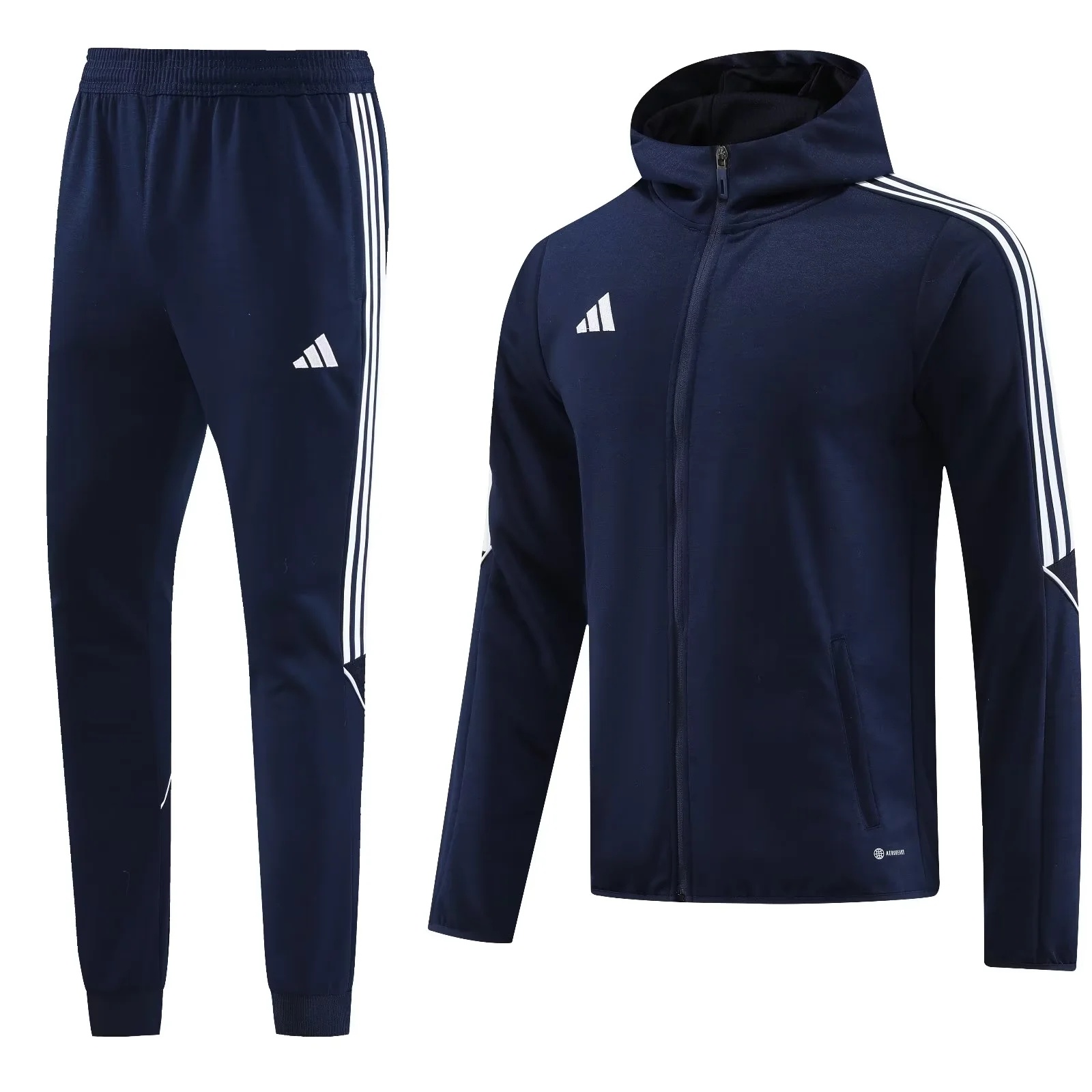 Fato de Treino Adidas com Capuz Azul Escuro | Tamanhos S a 2XL