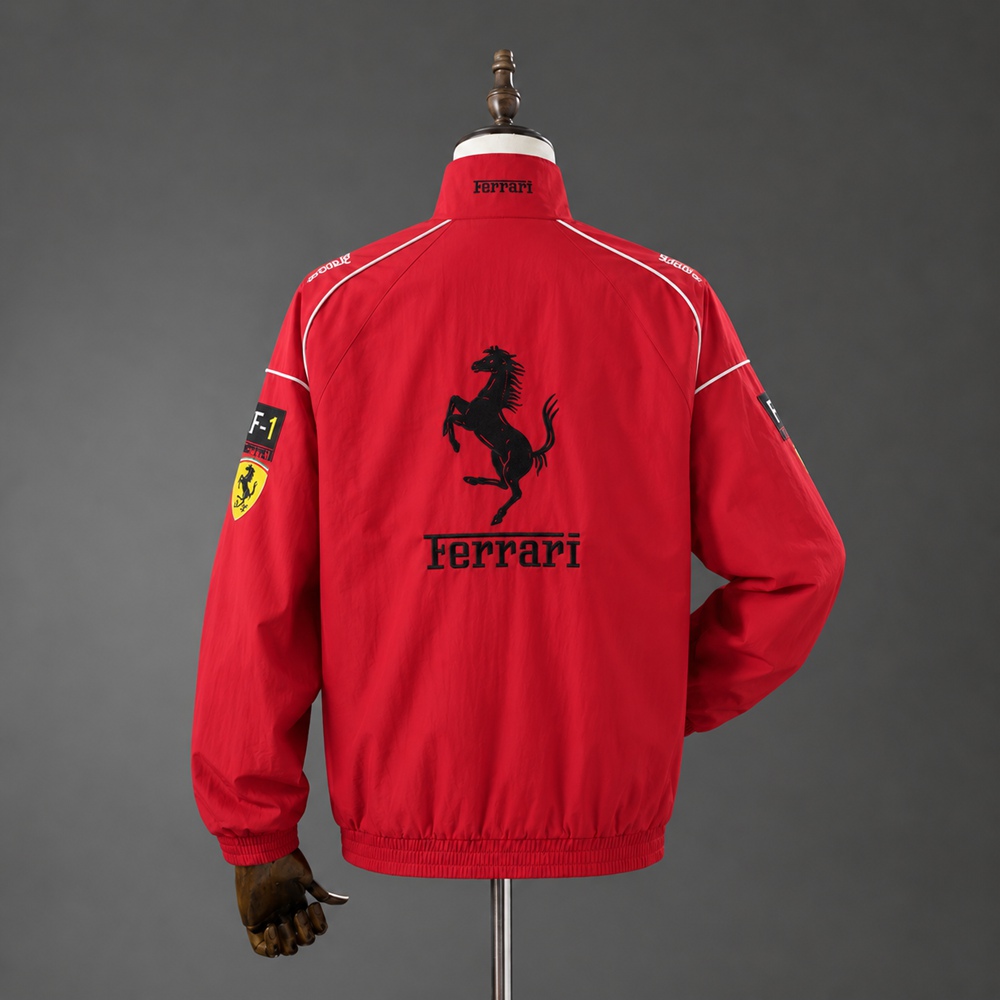 Casaco Ferrari F1 Retro Racing | Vermelho Tamanhos S–XXL