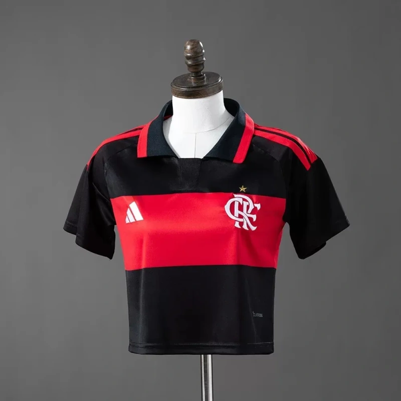 Camisa Cropped Feminina Flamengo 2026/27 Home &ndash; S ao 2XL 