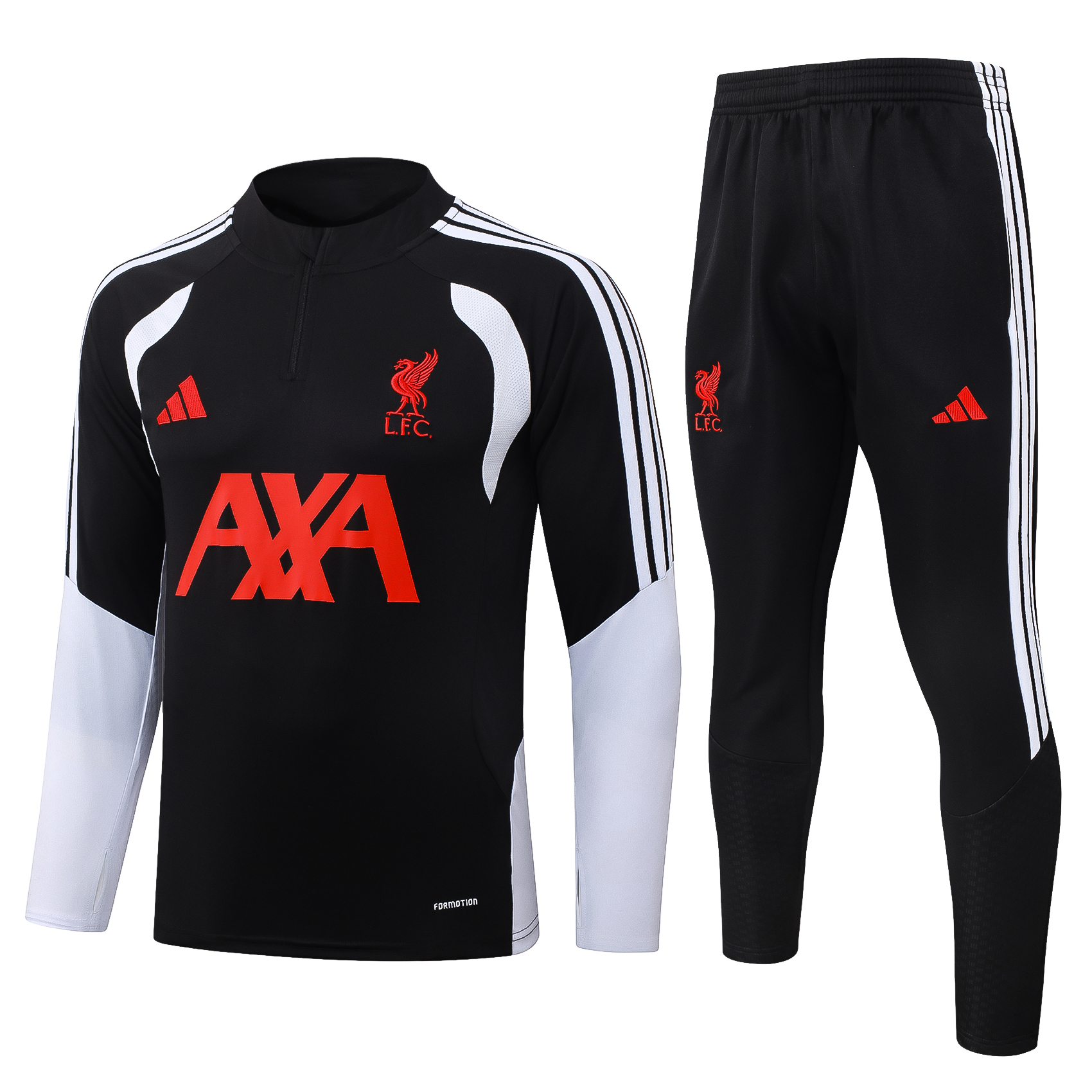 Fato de Treino Liverpool 26/27 Meio Zip Preto | Conjunto Completo S ao 2XL