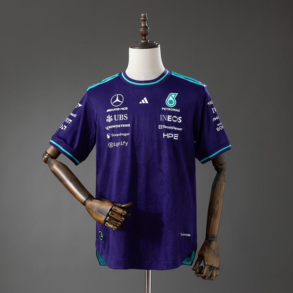 T-shirt Mercedes F1 2026 Player Version | Roxa S–5XL