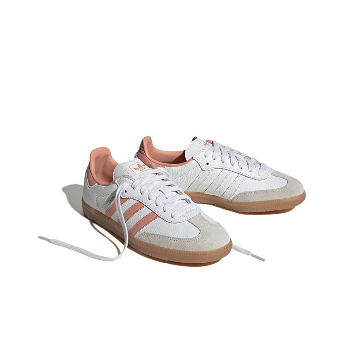 Sapatilhas Samba Branco - Rosa &ndash; 36 ao 40 com meios tamanhos