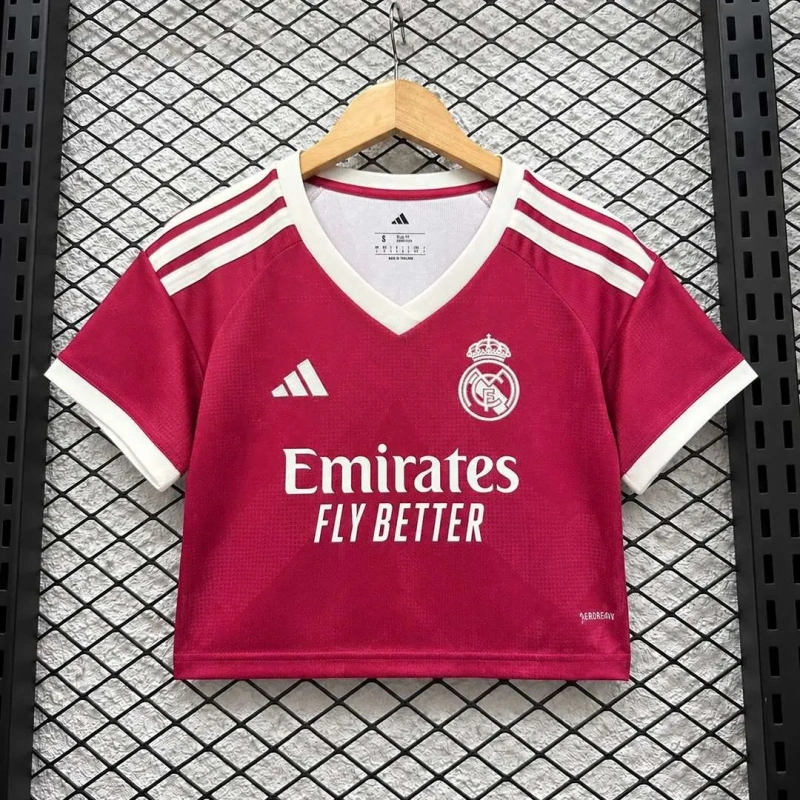 Camisola Feminina Cropped do Real Madrid – 3º Equipamento 2026/27 – S ao 2XL 👕✨