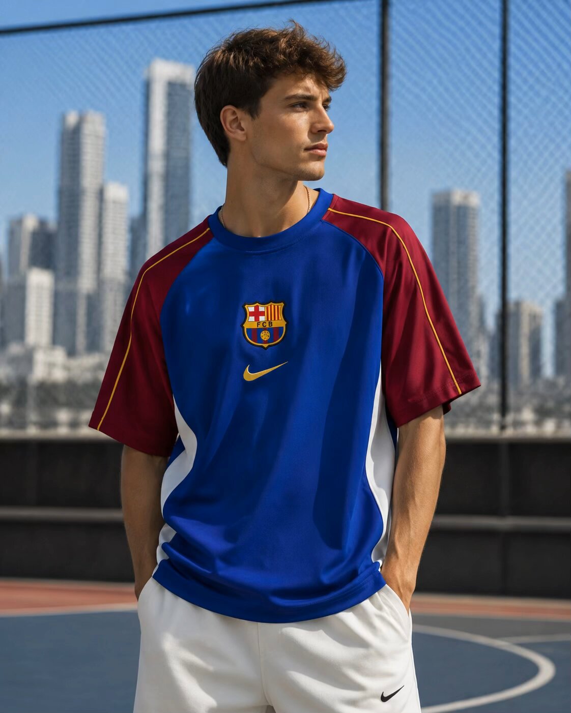T-shirt Retro 2026 Barcelona &ndash; S ao 3XL 🔵🔴