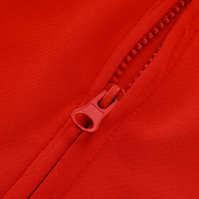 Fecho de correr vermelho em tecido vermelho