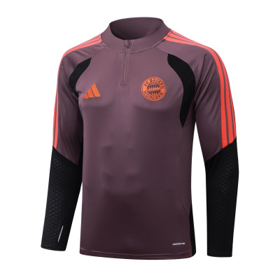 Camisola desportiva FC BAYERN MÜNCHEN roxo escuro com detalhes laranja e preto