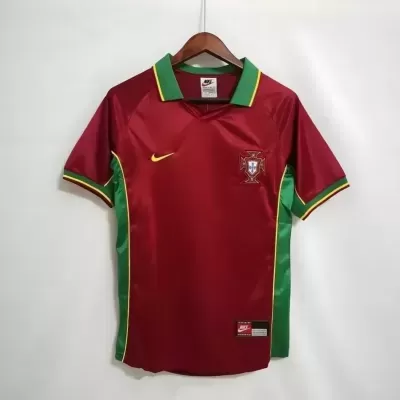 Camisola futebol Nike vermelha e verde com brasão Portugal