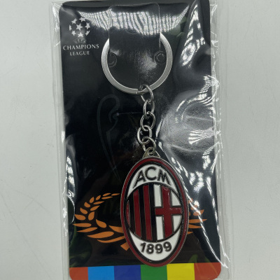 Porta-chaves AC Milan com cartão preto UEFA Champions League