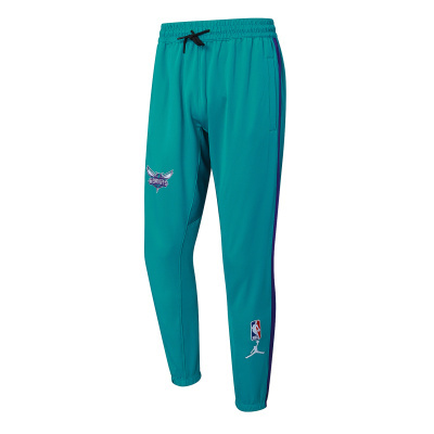 Calças de desporto turquesa com logo Charlotte Hornets e logos NBA e Jordan
