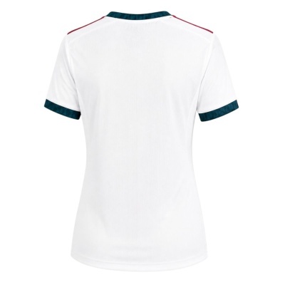 Camisola branca de manga curta, vista traseira