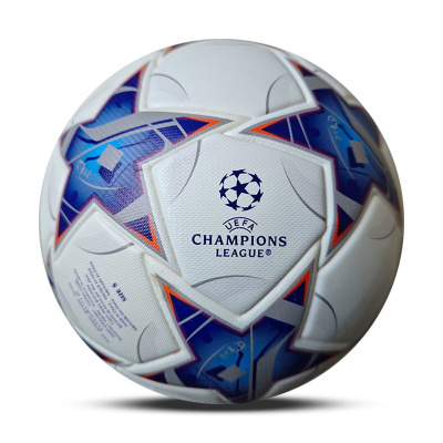 Bola de futebol oficial UEFA Champions League branca e azul