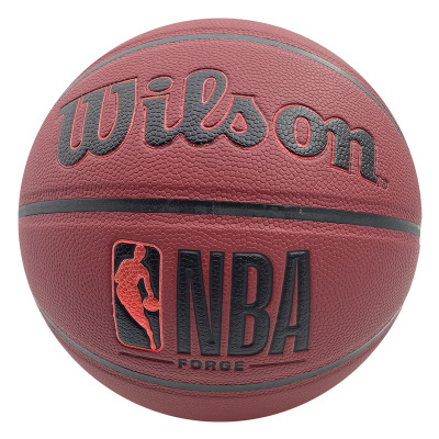 Bola de basquetebol Wilson castanha com logótipo NBA
