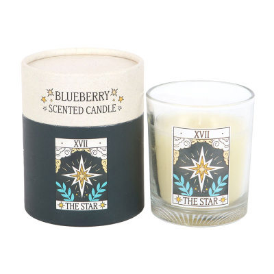 Vela&#x20;&quot;The&#x20;Star&#x20;Vintage&#x20;Tarot&quot;&#x20;&#x28;Aroma&#x20;de&#x20;Mirtilo&#x29;