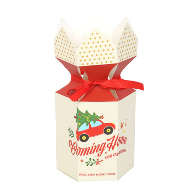 Vela&#x20;&quot;Coming&#x20;Home&#x20;for&#x20;Christmas&quot;&#x20;Frutas&#x20;Vermelhas&#x20;com&#x20;Especiarias