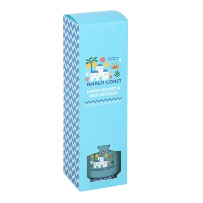 Embalagem azul para difusor de varetas Amalfi Coast Lemon Blossom