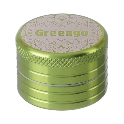 Moinho metálico verde com tampa estampada Greengo