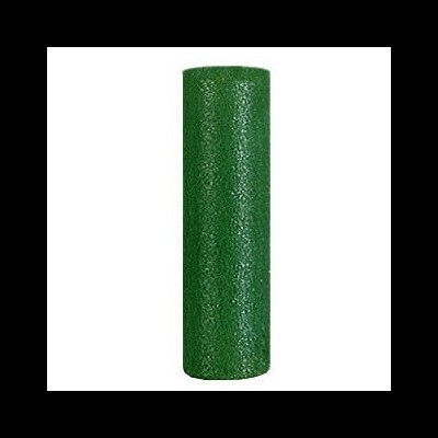 Cilindro de espuma verde com textura rugosa
