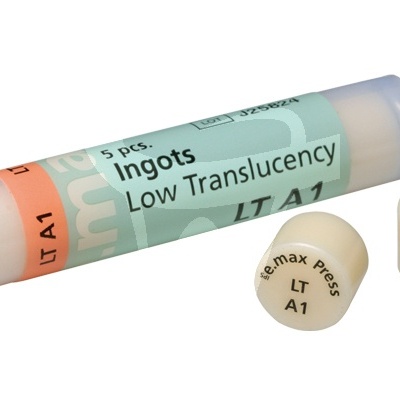 Lingotes de cerâmica para odontologia Low Translucency LT A1 com embalagem cilíndrica