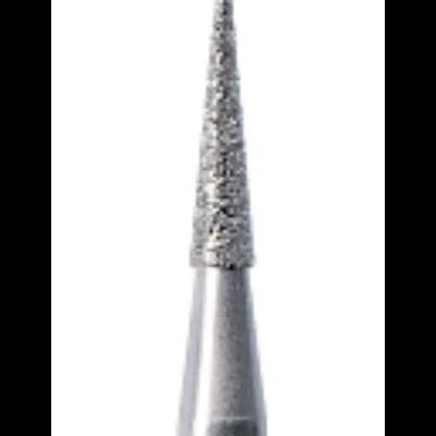 Ponta de ferramenta metálica cónica com textura granulada