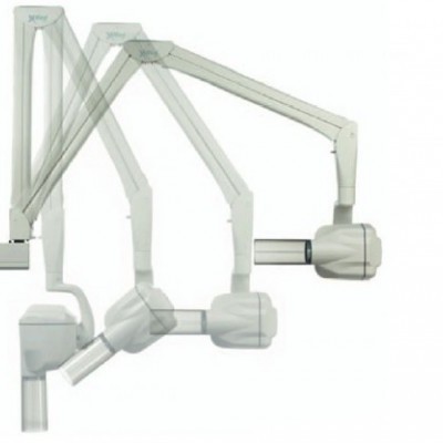 Braço articulado branco ajustável com várias posições