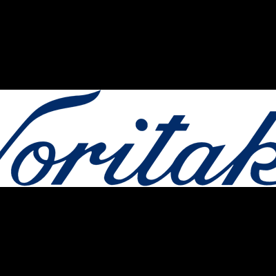 Logótipo Noritake em azul sobre fundo branco