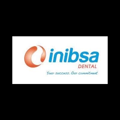 Logótipo da empresa INIBSA DENTAL com texto Your success. Our commitment