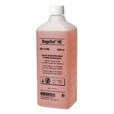 Frasco rosa de BegoSol HE com tampa branca e texto preto