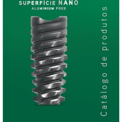Metallic helical screw on green background with product text