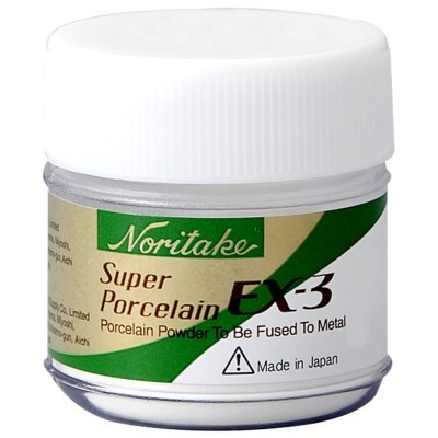 Frasco pequeno de pó de porcelana Noritake para uso dentário