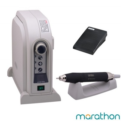 unidade de controlo de máquina de manicure branca com caneta preta e pedal