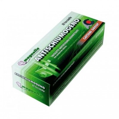 Embalaem verde e branca de toletes ANTISCHUMOGENO da Caspella