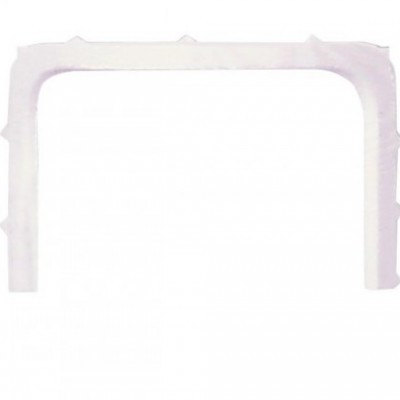 Arco ou suporte branco de plástico rectangular
