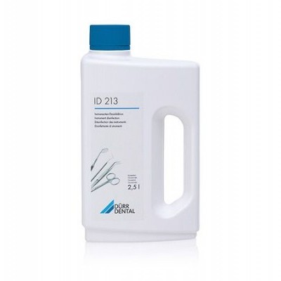 Frasco branco com tampa azul e rótulo de durabilidade dental