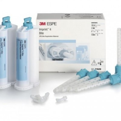 Kit de material de impressão dental 3M ESPE Imprint 4 Bite com cartuchos, tubos aplicadores e caixa