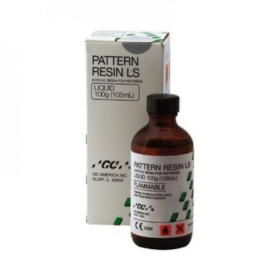 Frasco castanho com tampa preta e caixa branca de resina líquida para estampagem Pattern Resin LS