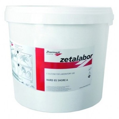 Recipiente branco de silicone para laboratório Zhermack Zetalabor Hard 85 Shore A