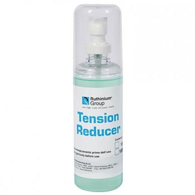 Frasco de Tension Reducer com líquido verde e tampa transparente