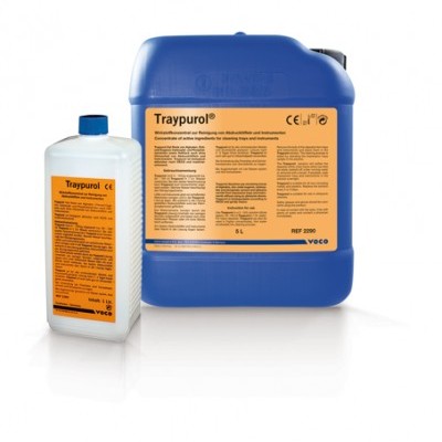 Dois recipientes plásticos com etiquetas laranja contendo texto em alemão.