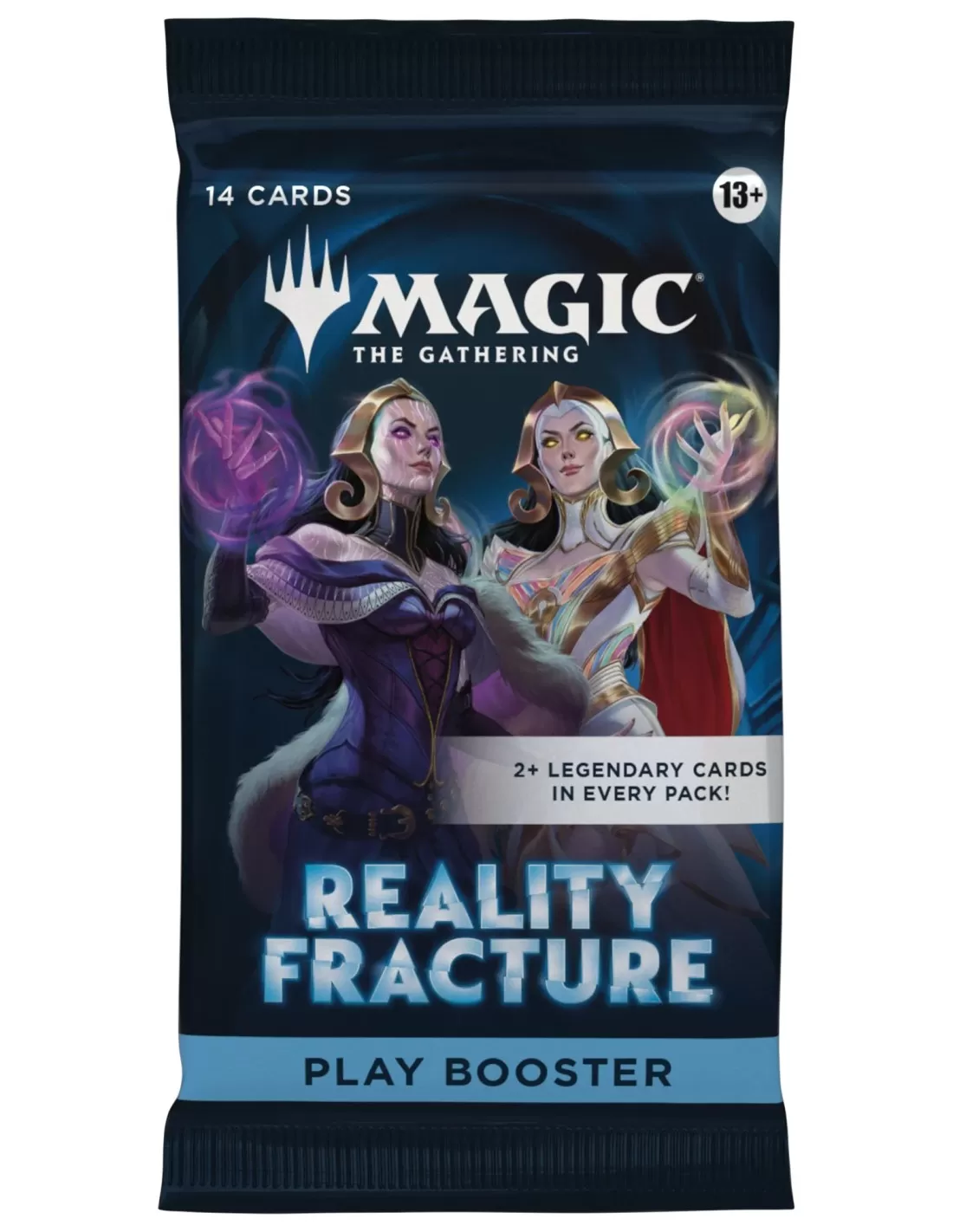 MTG Reality Fracture Play Booster - EN Pack de cartas Magic The Gathering Reality Fracture Play Booster com arte de duas personagens femininas